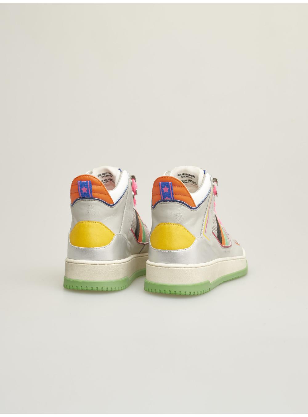 Serafini sneakers donna in pelle pelle laminata scamosciato tessuto a rete Serafini Shop Spedizione Gratuita