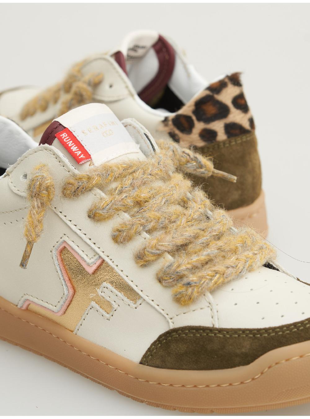 Serafini SAN DIEGO LOW - MILK OLIVE LEOPARD Serafini Shop Comprane uno, ottenene uno gratis