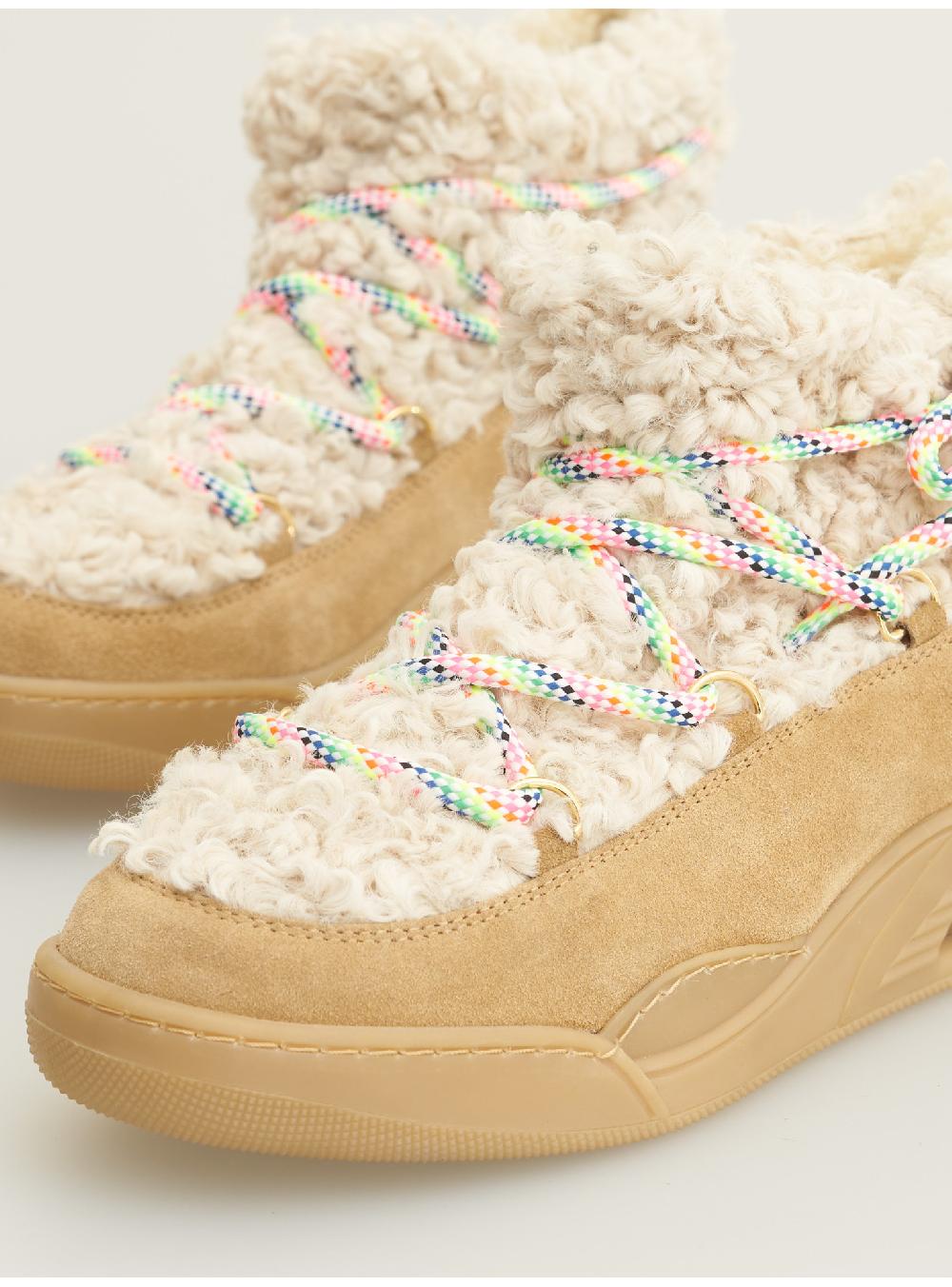 Serafini MOON CUT LOW - ECO-ASTRAKAN BEIGE GRANOLA Serafini Shop Presa