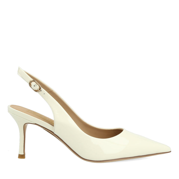 Uma Parker Chanel in Vernice Bianco Saldi