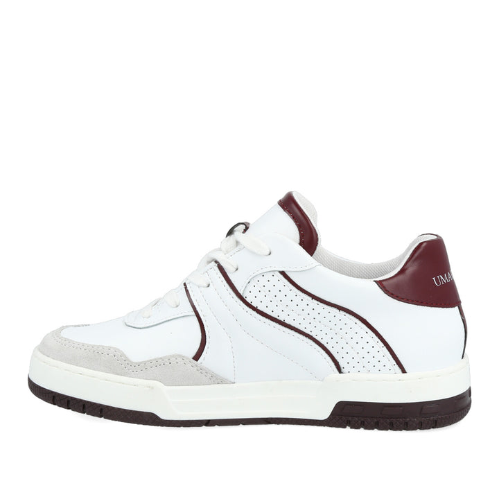 Uma Parker Skate022 Bianco-Bordeaux Comprare a buon mercato