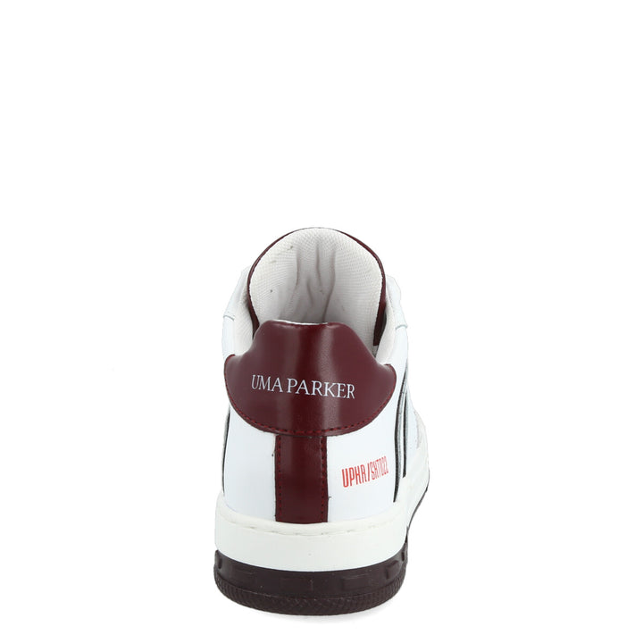 Uma Parker Skate022 Bianco-Bordeaux Comprare a buon mercato