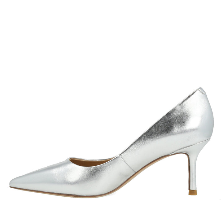 Uma Parker Decolleté in Nappa Metal Argento Outlet
