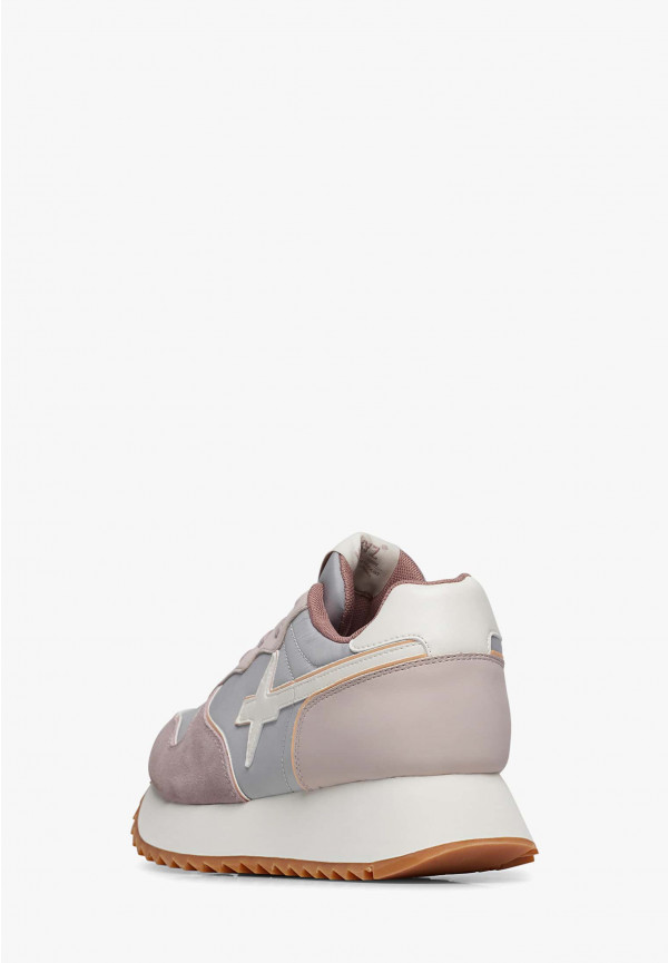 W6yz Sneakers in suede e tessuto tecnico Rosa -JET-W Offerte giornaliere