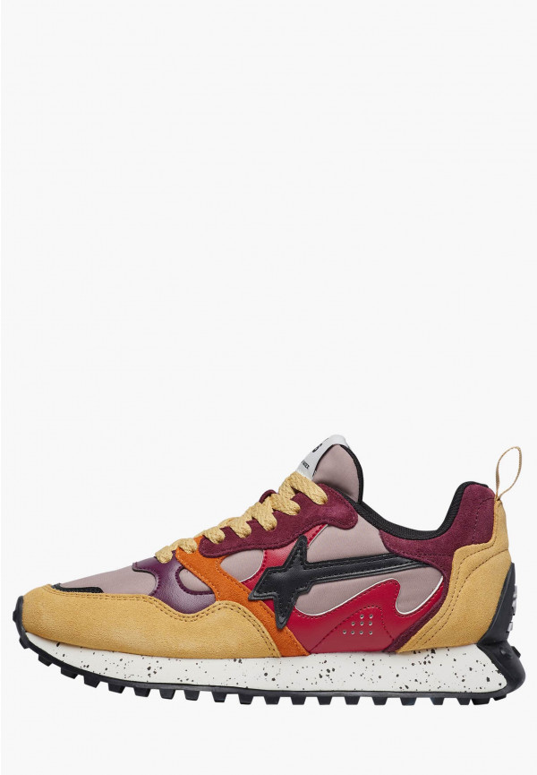 W6yz Sneakers in suede e tessuto tecnico Rosso -LOOP-W 2025