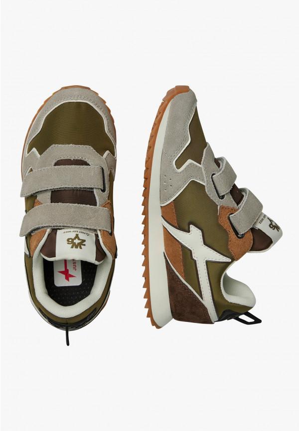 W6yz Sneakers in tessuto tecnico e suede Tortora -JET VL-J Trasporto libero internazionale