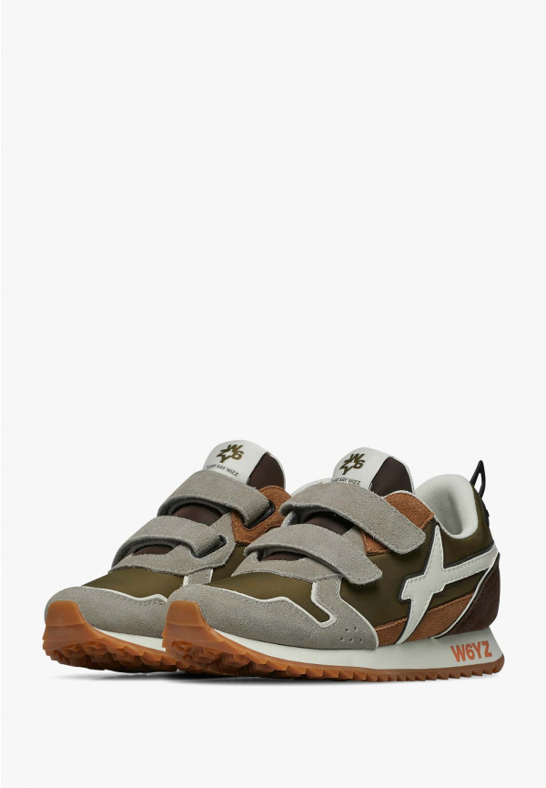 W6yz Sneakers in tessuto tecnico e suede Tortora -JET VL-J Trasporto libero internazionale