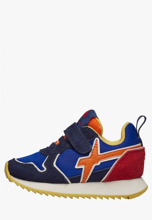 W6yz Sneakers in suede e tessuto tecnico Nero -JET-BABY Outlet