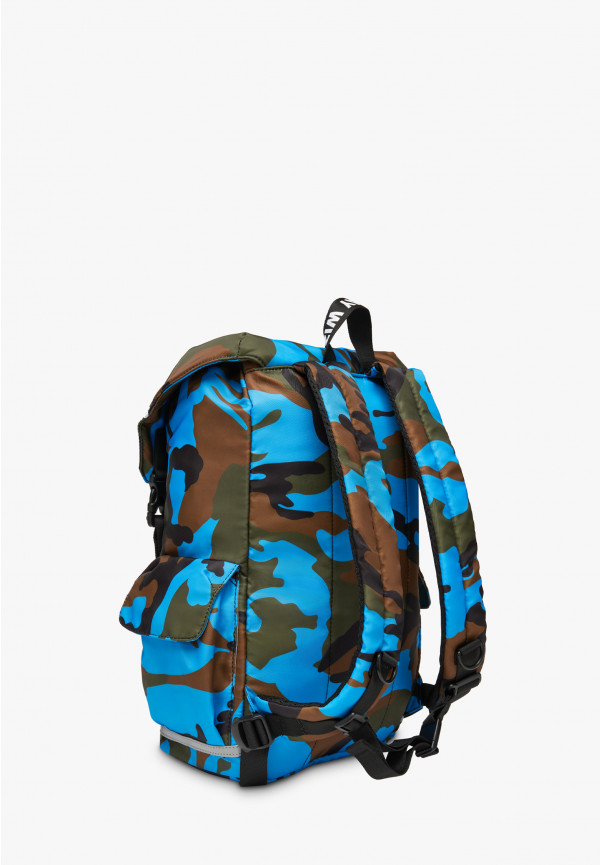 W6yz Zaino con stampa camouflage Azzurro -BOOST Offerte