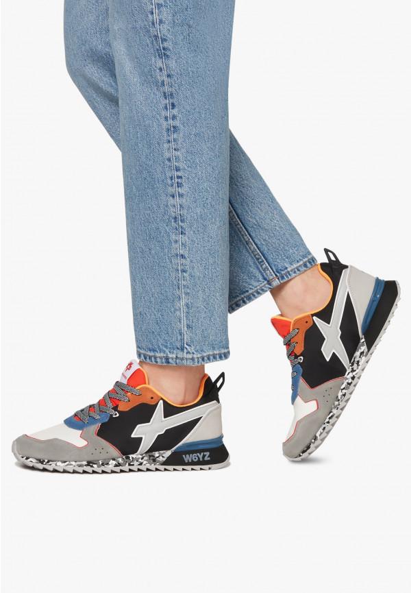 W6yz Sneakers in tessuto tecnico e suede Nero -JET-M 2025