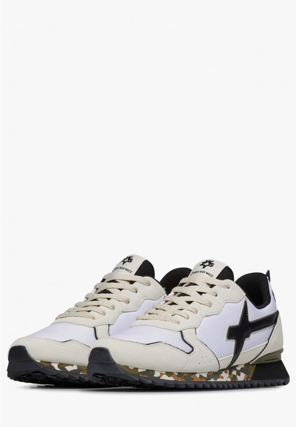 W6yz Sneakers in tessuto tecnico e suede Beige-Nero -JET-M Qualità