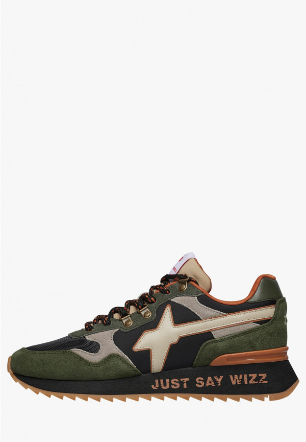 W6yz Sneakers in suede e tessuto tecnico Militare -YAK-M Qualità Garantita