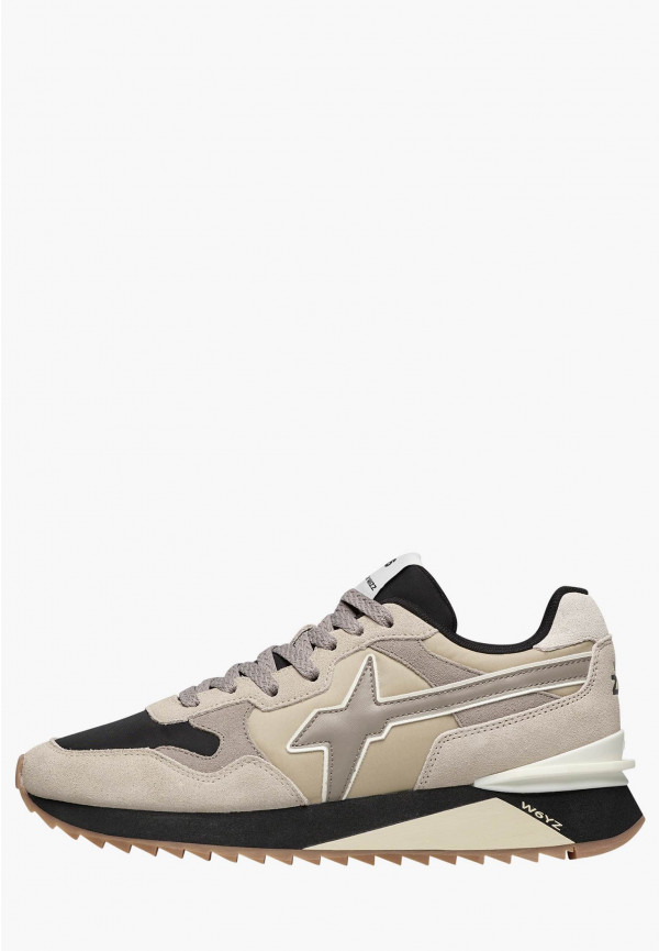 W6yz Sneakers in tessuto tecnico e suede Beige -YAK-M Negozi Online
