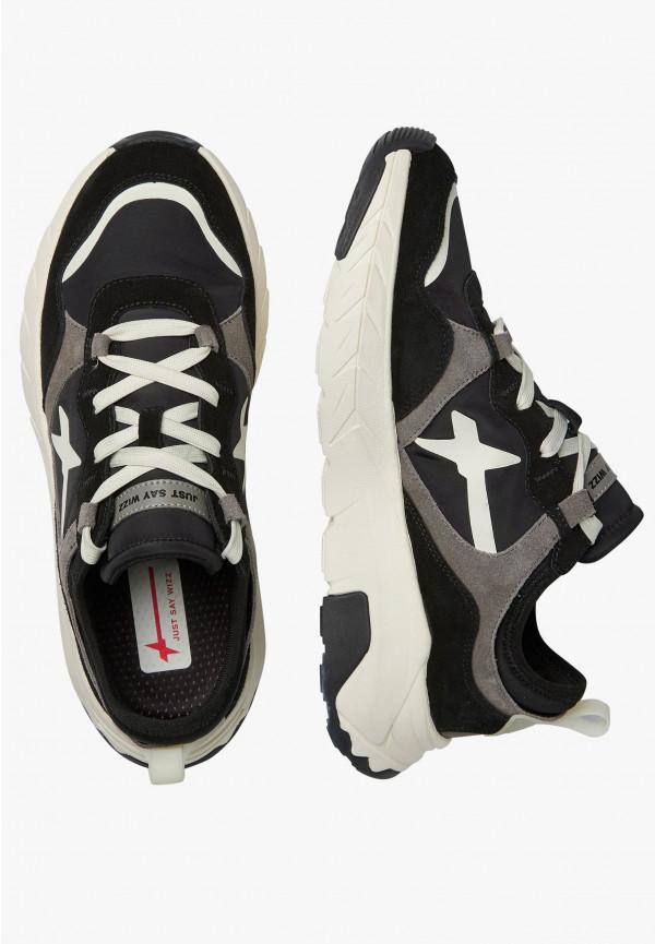 W6yz Sneakers in suede e tessuto tecnico Nero -NEXT-M Spedizione gratuita