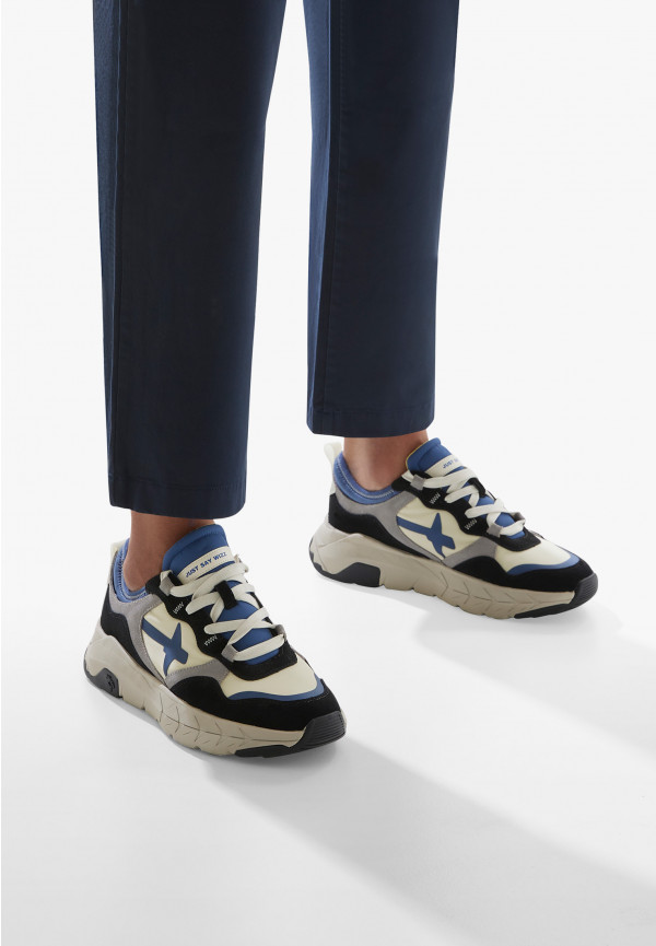 W6yz Sneakers in suede e tessuto tecnico Grigio -NEXT-M Sconto di tempo limitato