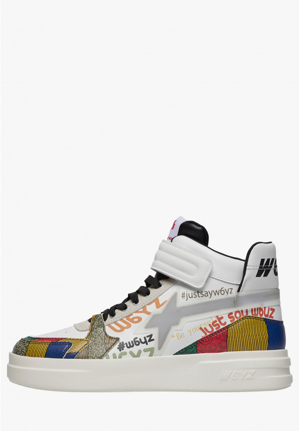 W6yz Sneakers alla caviglia in pelle Bianco -Q-UNI In Saldo