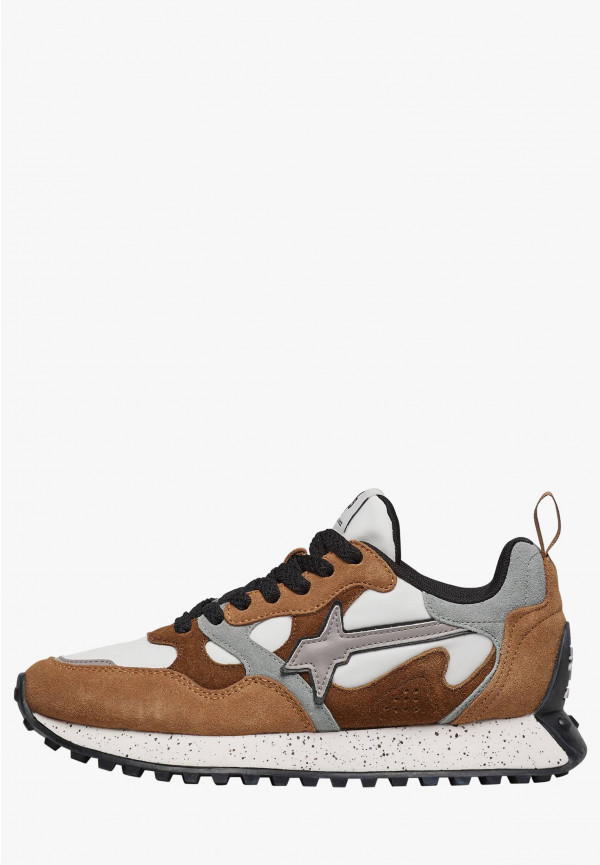 W6yz Sneakers in suede e tessuto tecnico Marrone -LOOP-W Moda