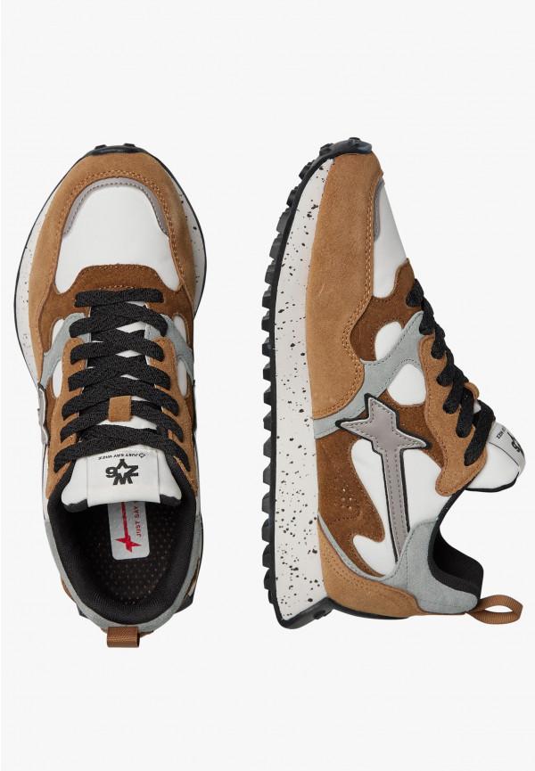 W6yz Sneakers in suede e tessuto tecnico Marrone -LOOP-W Moda