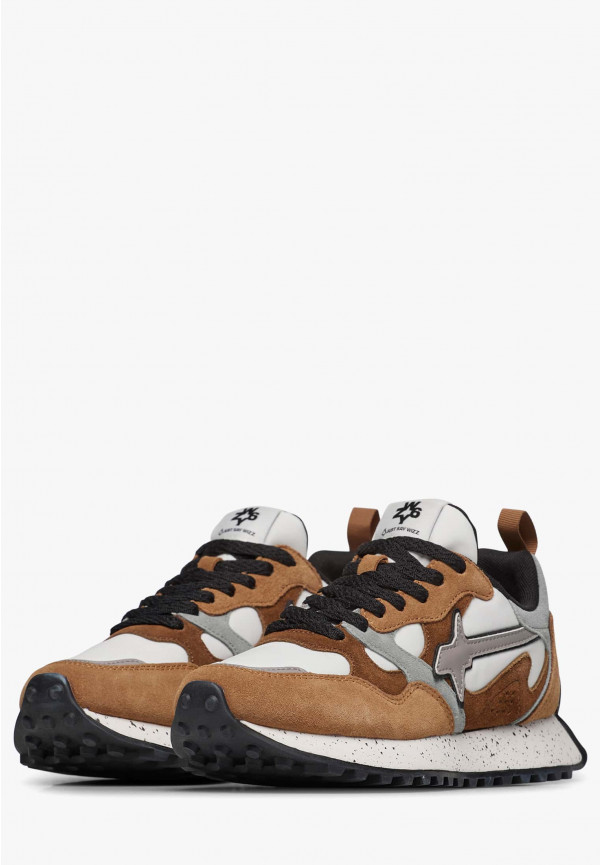 W6yz Sneakers in suede e tessuto tecnico Marrone -LOOP-W Moda