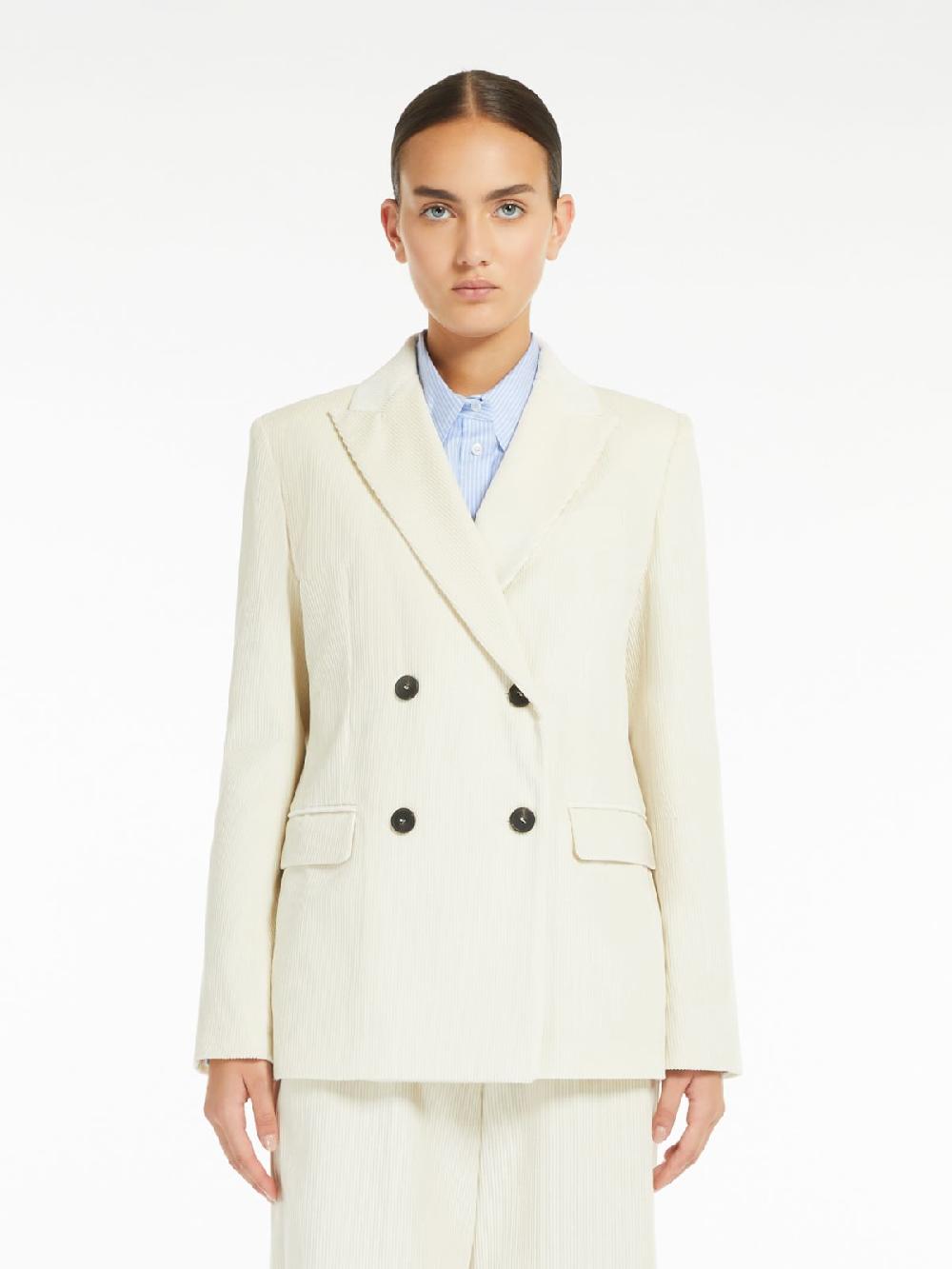 Weekend Blazer doppiopetto in velluto Sconto