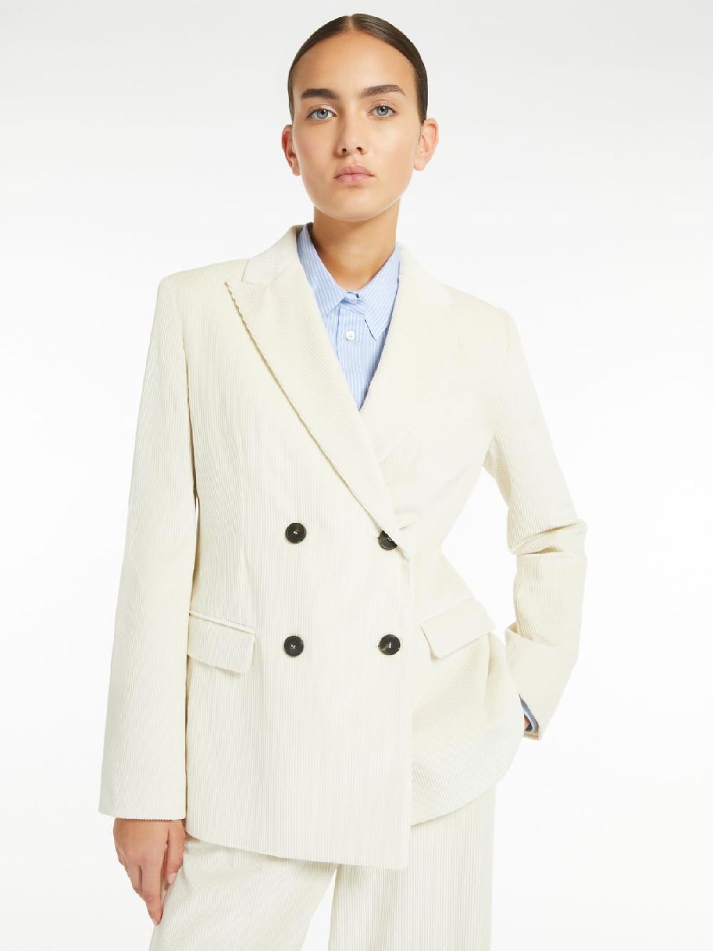 Weekend Blazer doppiopetto in velluto Sconto