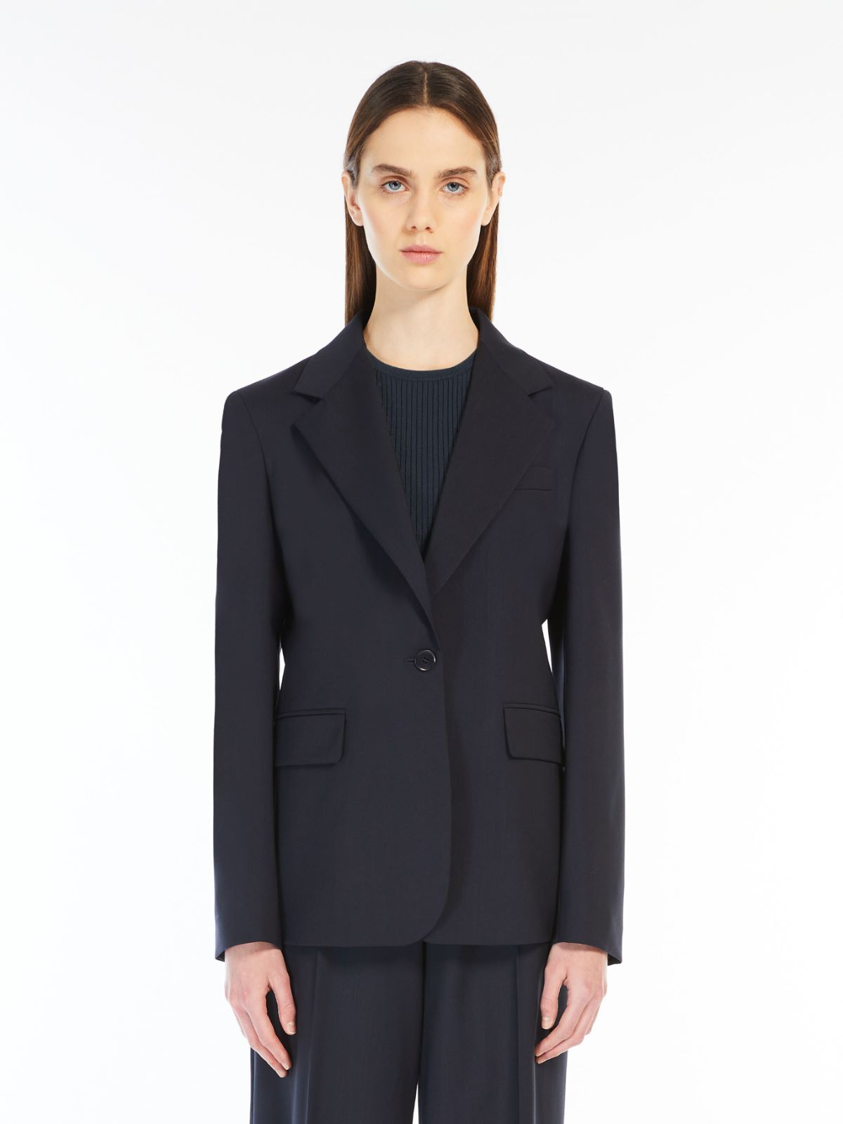 Weekend Blazer in lana natural stretch Hotsell