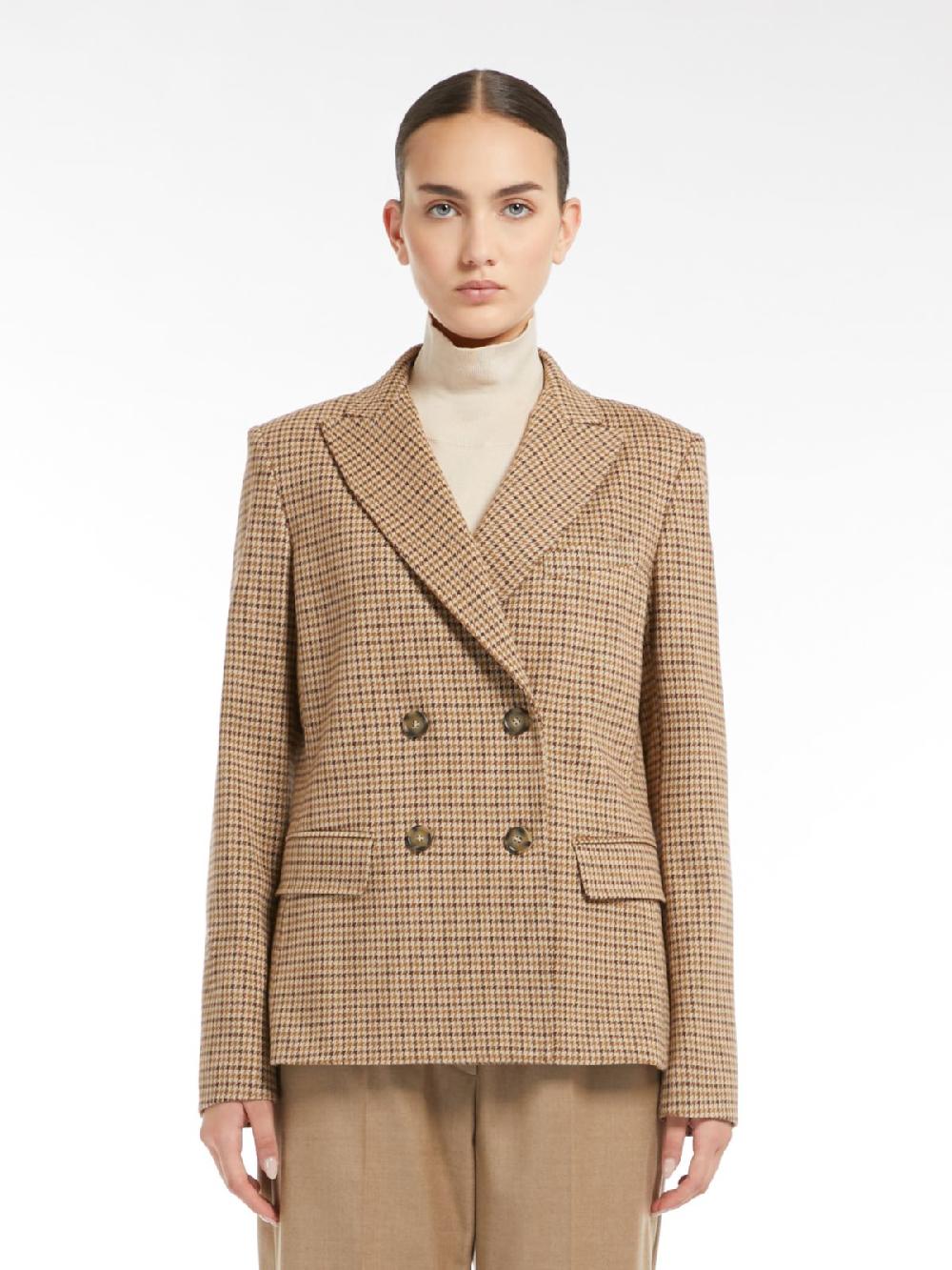 Weekend Blazer doppiopetto in jersey jacquard Vendita Economica