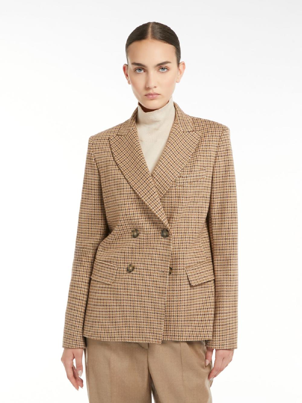Weekend Blazer doppiopetto in jersey jacquard Vendita Economica