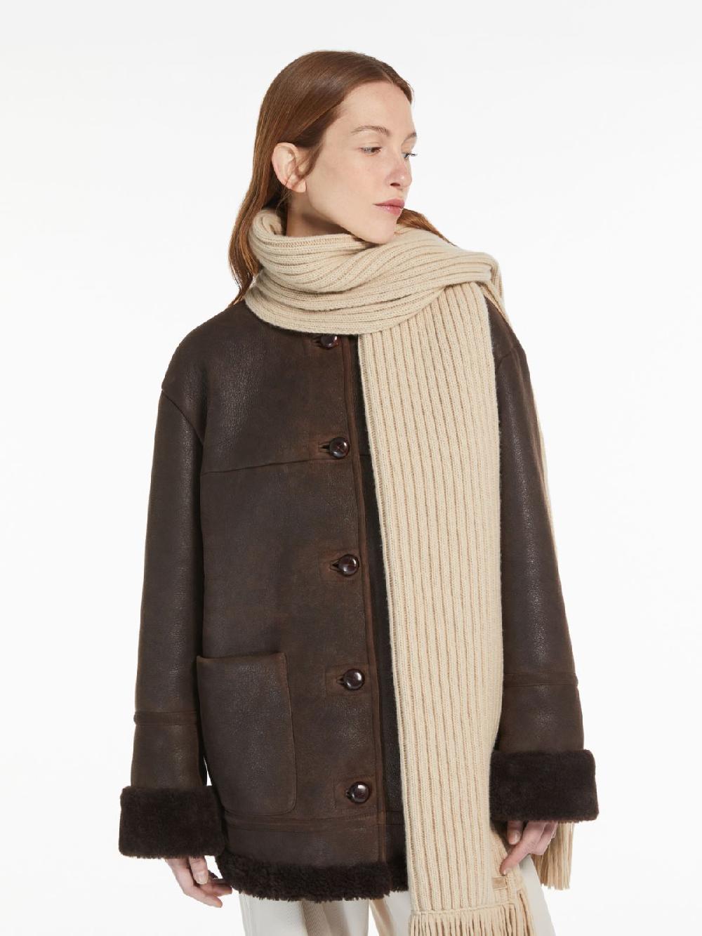 Weekend Cappotto girocollo in montone Vendite Flash