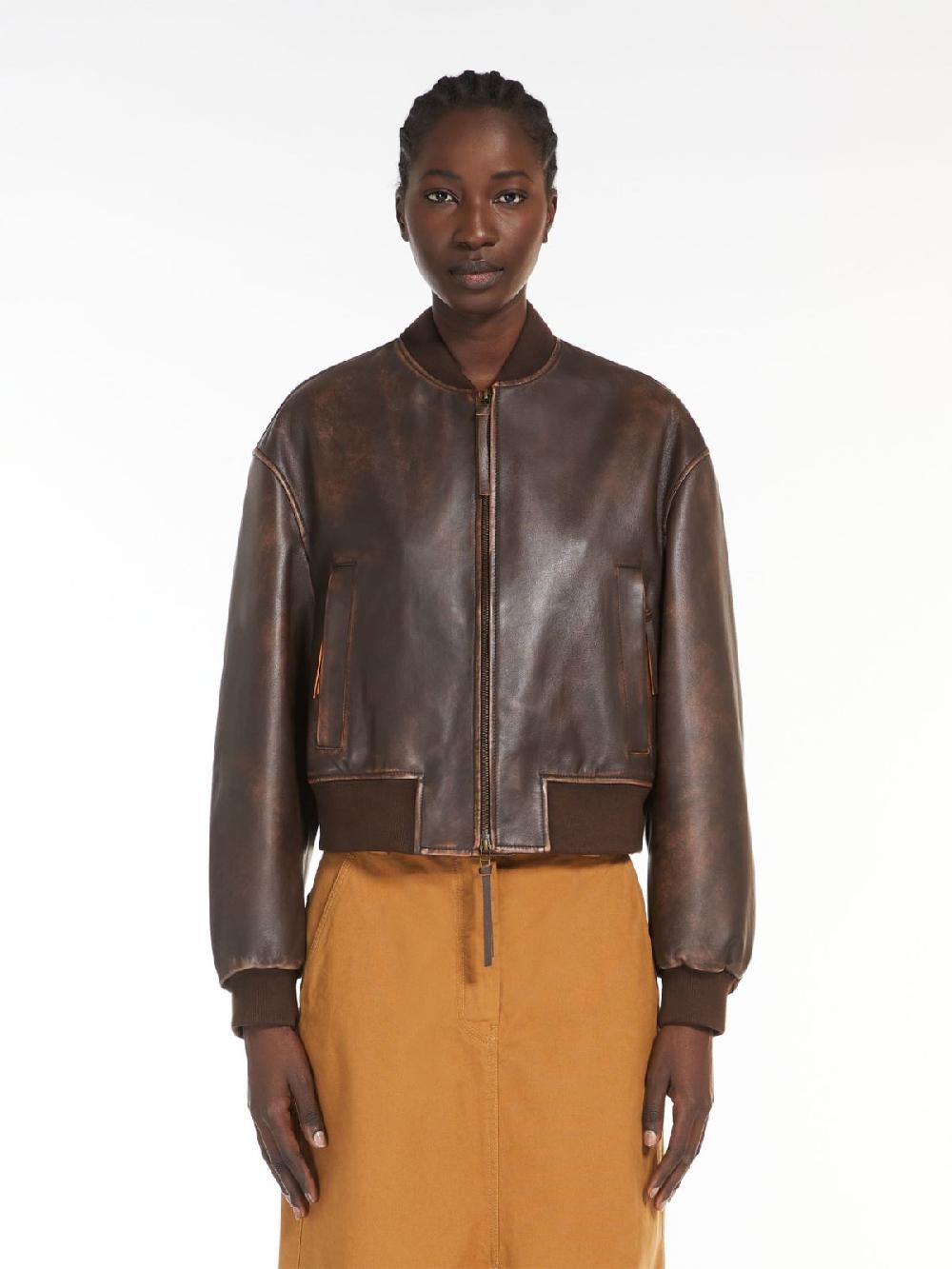 Weekend Bomber in nappa Negozio