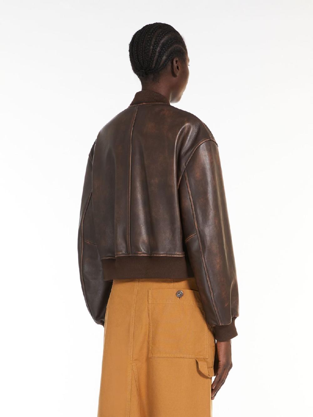 Weekend Bomber in nappa Negozio