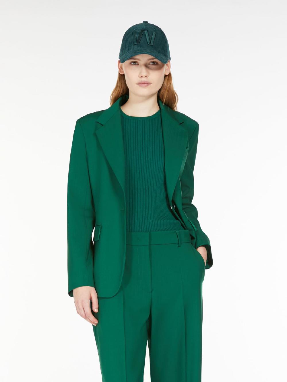 Weekend Blazer in lana natural stretch Moda