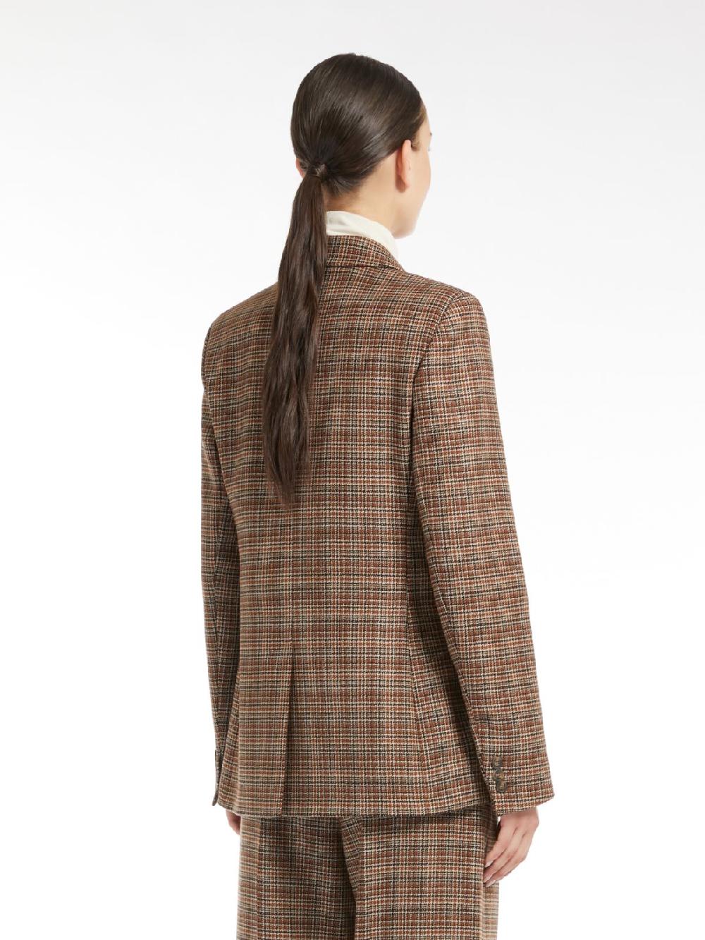 Weekend Blazer in lana disegnata Italy
