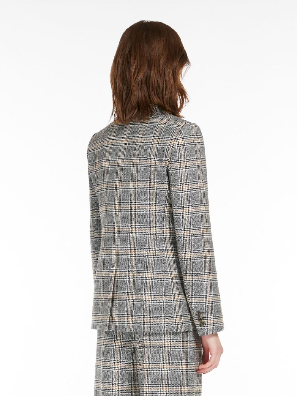 Weekend Blazer in lana disegnata Italia