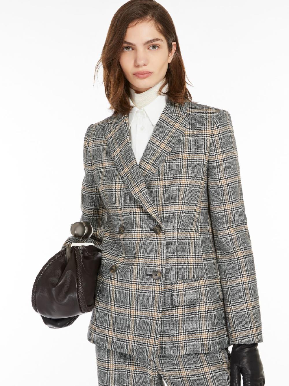 Weekend Blazer in lana disegnata Italia