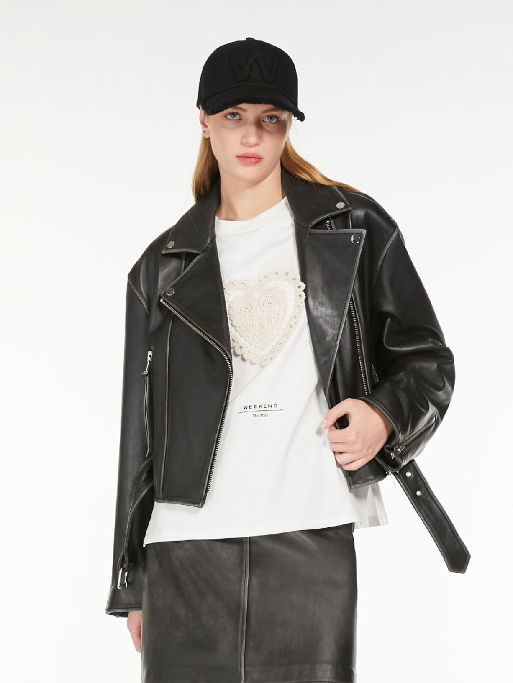 Weekend Giacca biker in pelle Nuovo