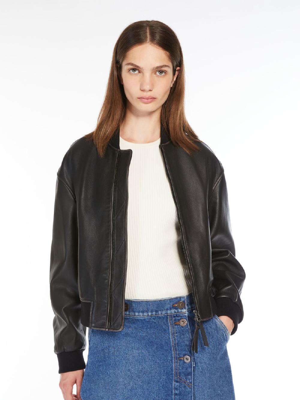 Weekend Bomber in nappa Qualità