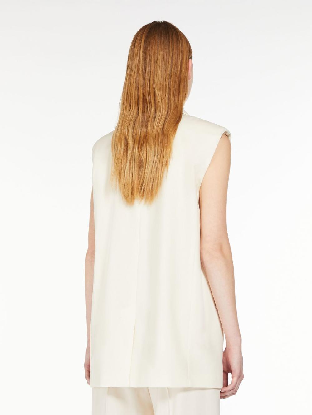 Weekend Gilet in tela di lana stretch Promozione