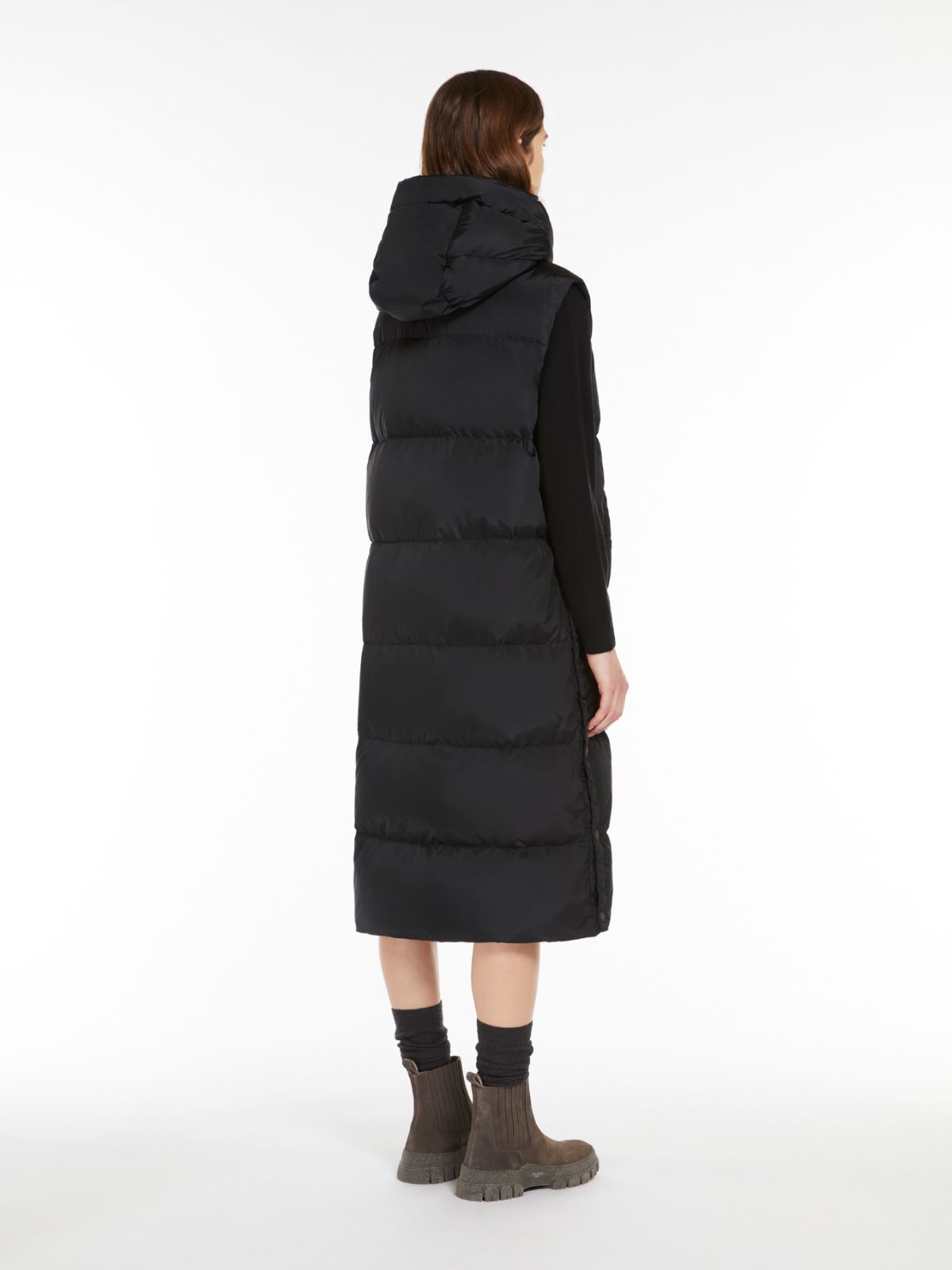 Weekend Gilet lungo in taffetà antigoccia Saldi Di Fabbrica