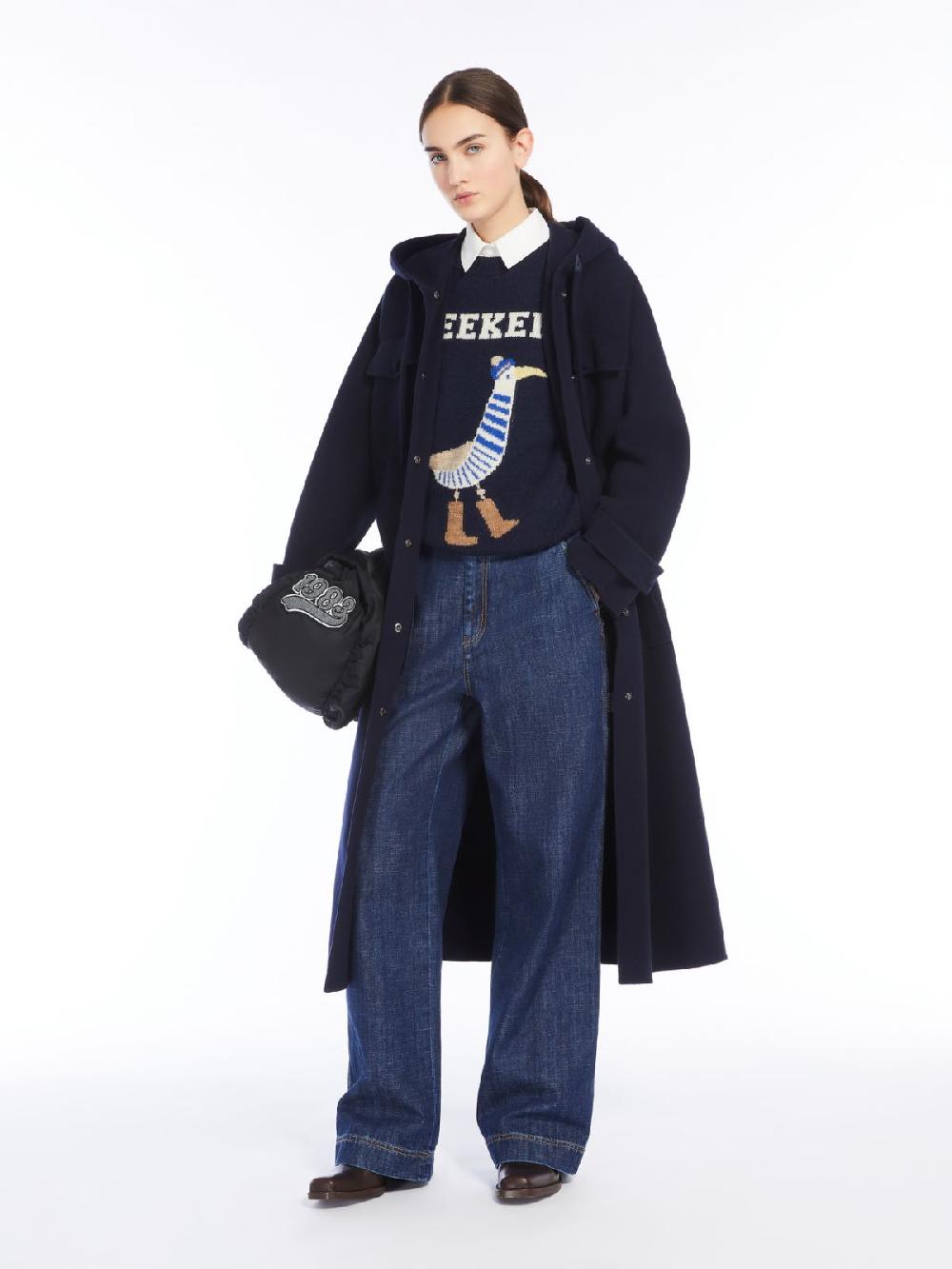 Weekend Cappotto lungo in drap di lana Nuovo