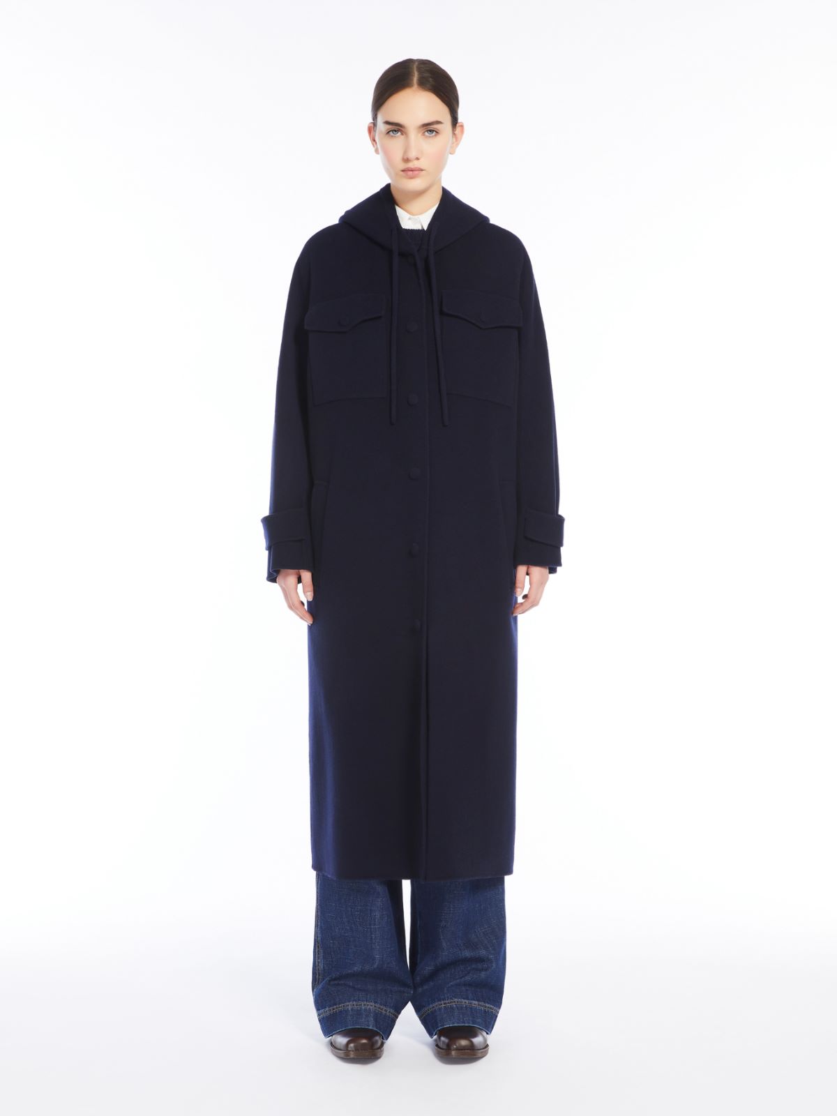 Weekend Cappotto lungo in drap di lana Nuovo