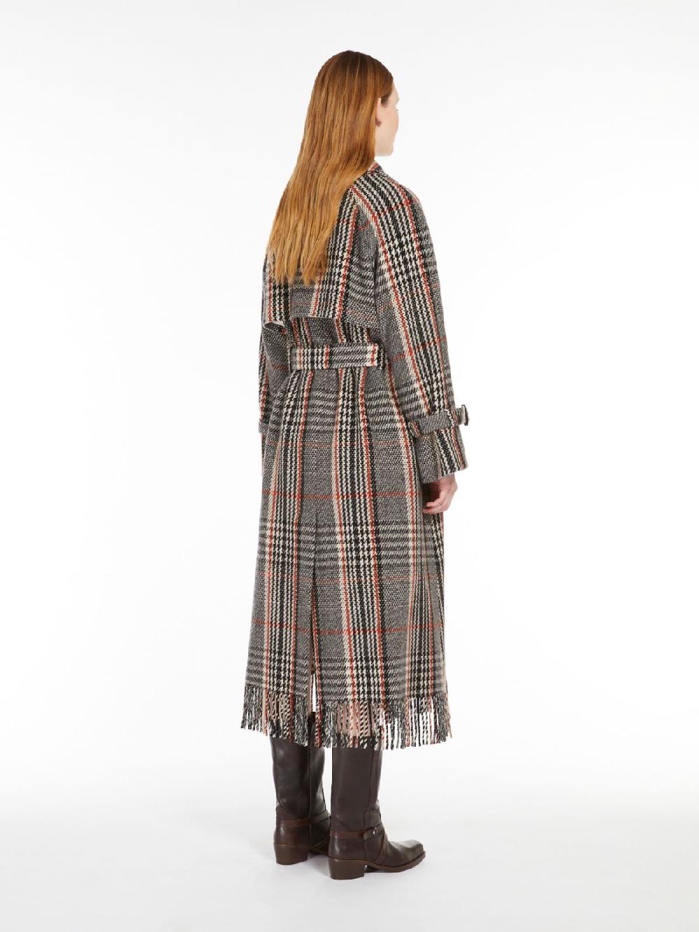 Weekend Cappotto in mista lana con frange Negozi Online