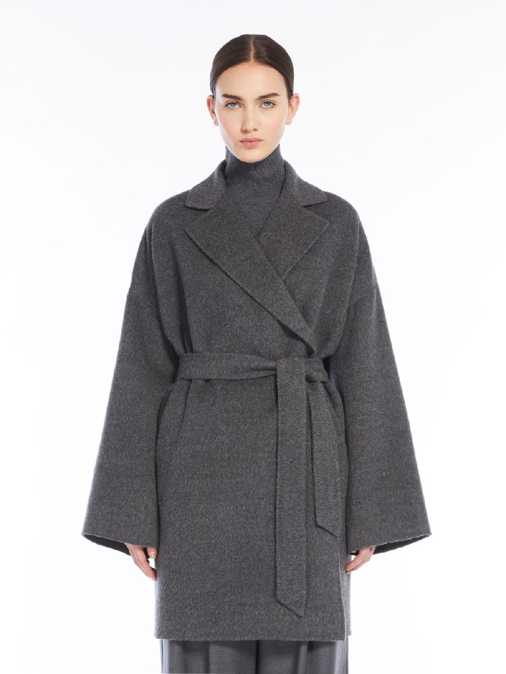 Weekend Cappotto over in lana di alpaca Sconto