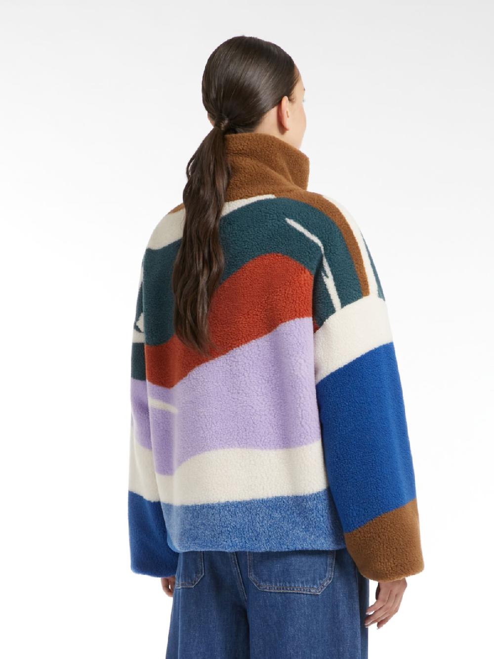 Weekend Piumino corto in jersey di lana jacquard Saldi Di Fabbrica
