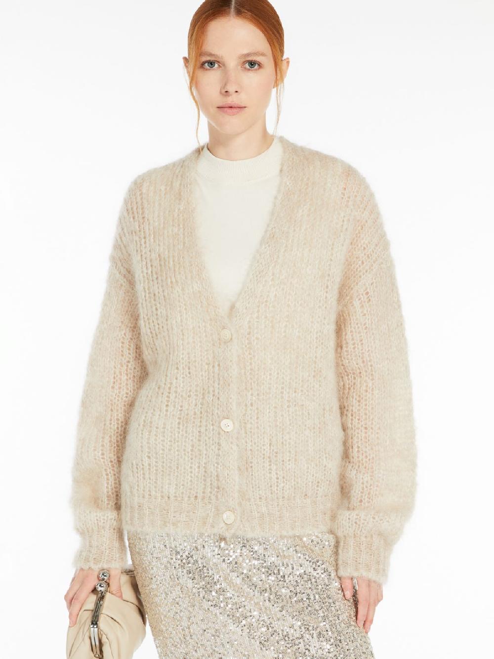 Weekend Cardigan in filato di mohair Spedizione Gratuita