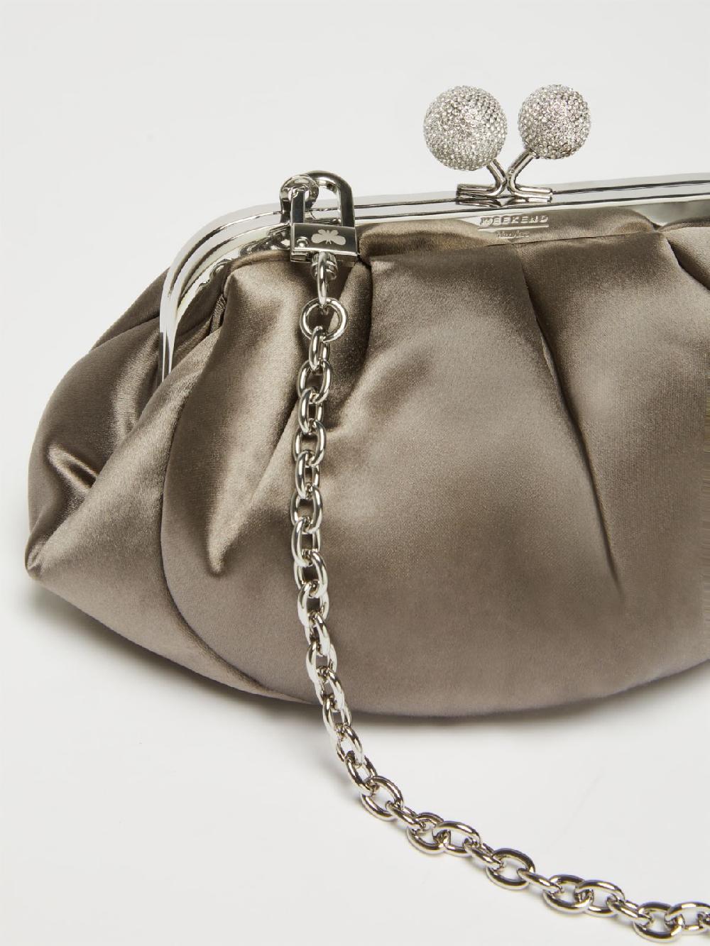 Weekend Pasticcino Bag Small in raso con strass Pezzi Unici