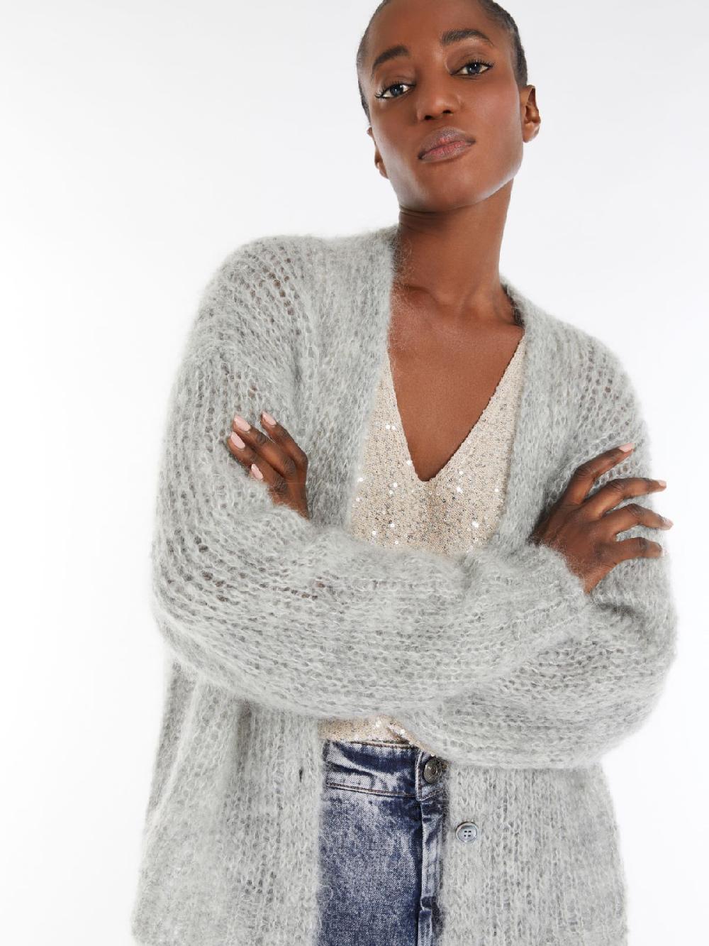 Weekend Cardigan in filato di mohair Online Outlet