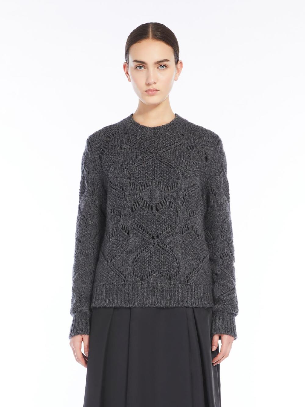 Weekend Maglia in mista lana traforata Presa
