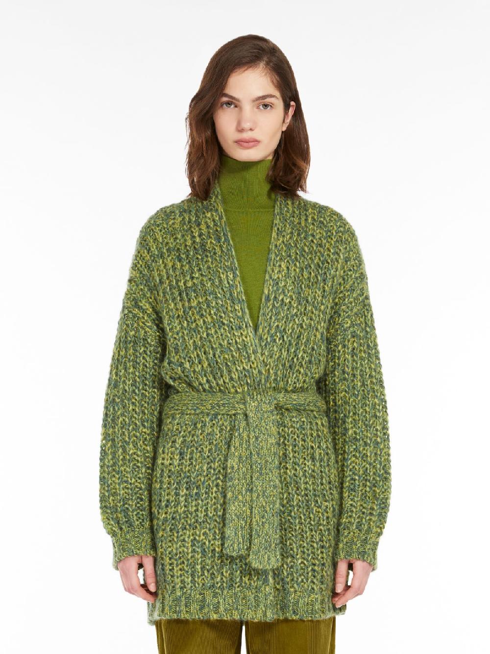 Weekend Cardigan a coste in mohair chiné Offerte