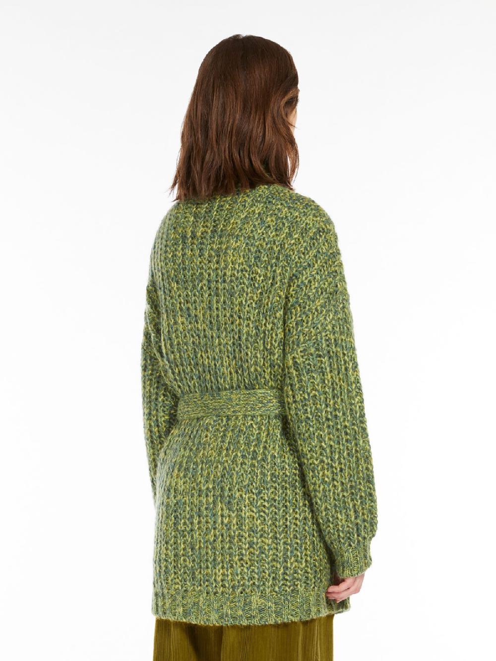Weekend Cardigan a coste in mohair chiné Offerte